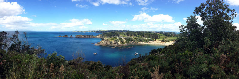 Panoramic view of sea against sky