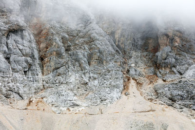 Scenic view of rocky mountains