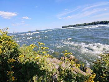 Scenic view of sea against sky