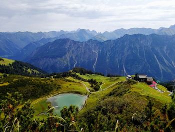 Scenic view of landscape against sky