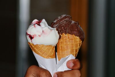 Close-up of ice cream