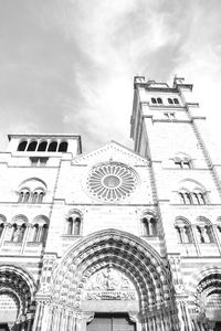 Low angle view of church against sky