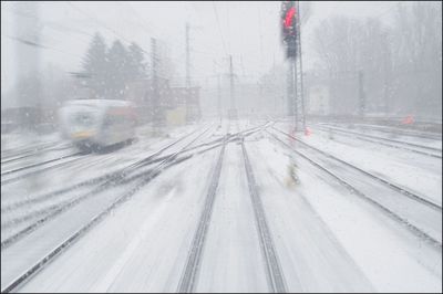 View of street in winter