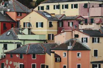 Pastell houses in town 