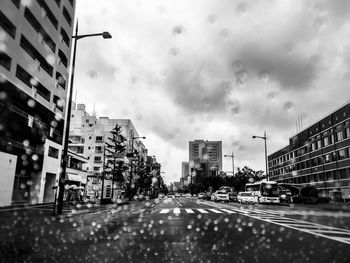 City street against sky