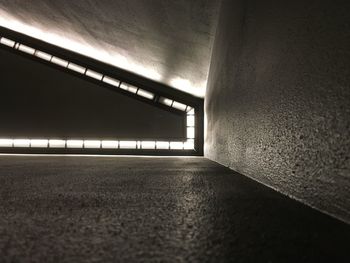 Empty illuminated corridor