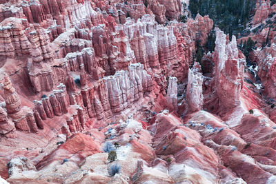 View of rock formations