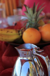 Close-up of fruits on table