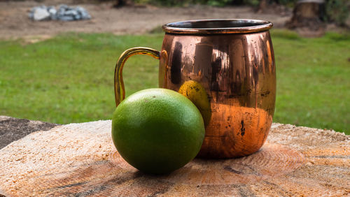 Close-up of drink on table