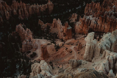 Full frame shot of rock formations