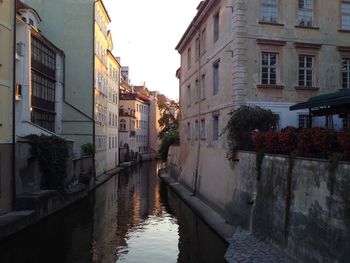 Canal along buildings