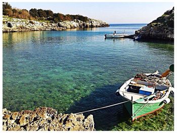 Scenic view of calm sea against sky