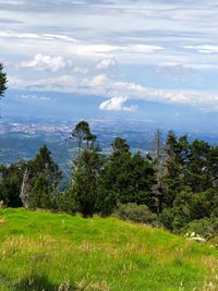 Scenic view of landscape against sky