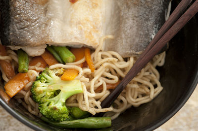 Close-up of food in plate