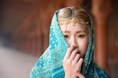 Close-up portrait of a girl