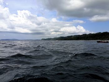 Scenic view of sea against sky