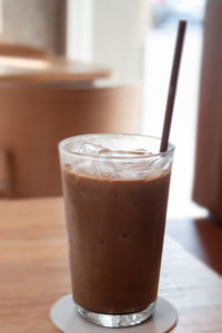 Close-up of coffee on table