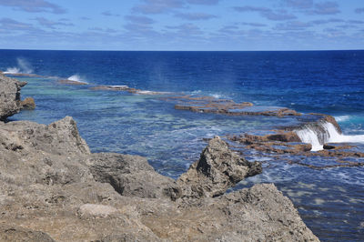 Scenic view of sea against sky