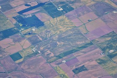 Aerial view of agricultural field