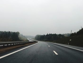 View of highway against sky