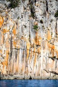 Rock formations in sea