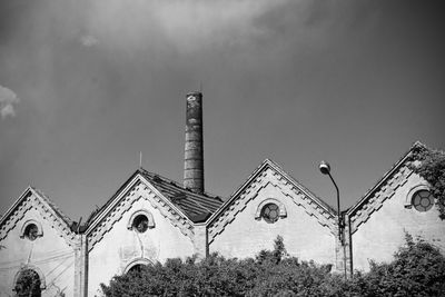 Low angle view of traditional building against sky