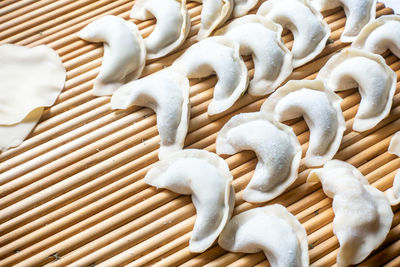 Chinese traditional food making, making dumplings