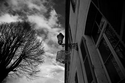 Low angle view of buildings against sky