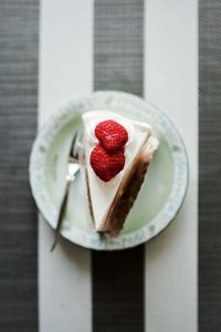 Close-up of strawberries in plate