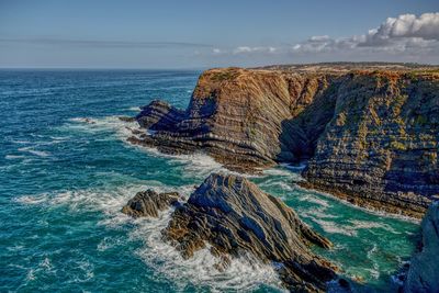 Scenic view of sea against sky