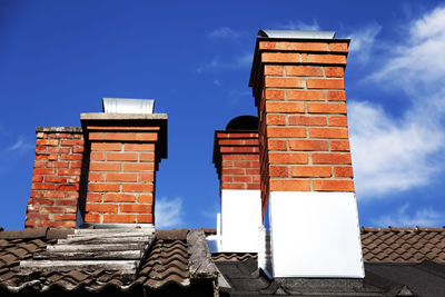 Low angle view of building against sky