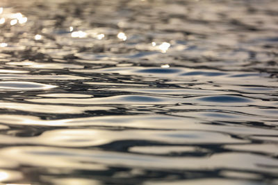 Close-up of rippled water