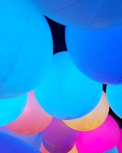Full frame shot of illuminated balloons
