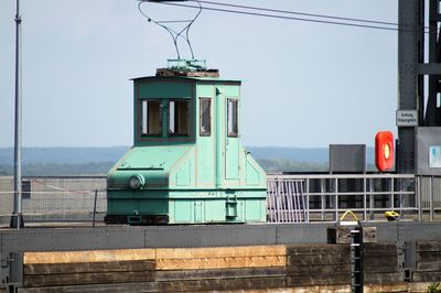 Low angle view of lighthouse against sky