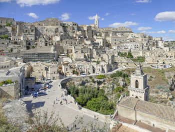 Impression around matera in the region of basilicata in southern italy