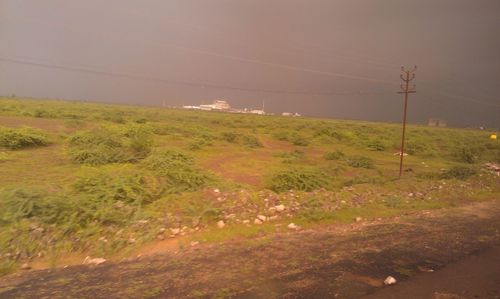 Scenic view of landscape against sky