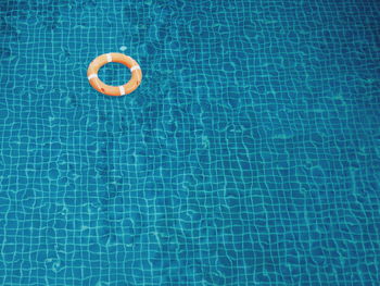 High angle view of swimming pool