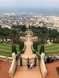 High angle view of a city