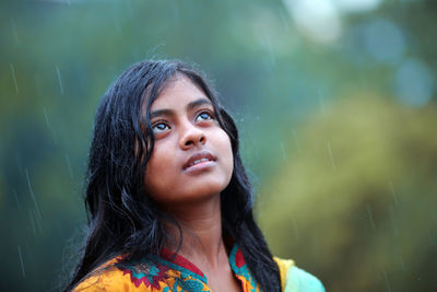 Portrait of young woman