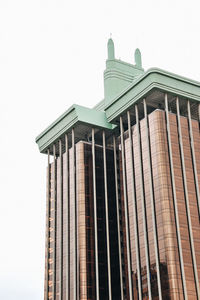 Low angle view of building against clear sky