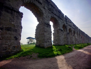 View of old ruins