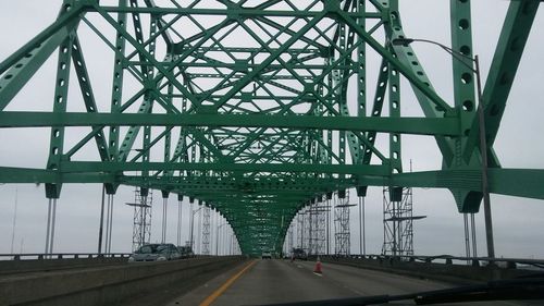 View of suspension bridge