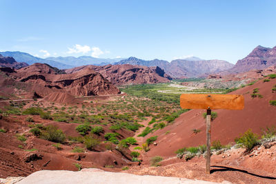 Scenic view of desert against sky