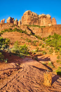 Rock formations in desert