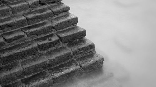 Stack of rock against blurred background