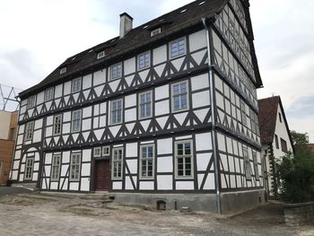 Low angle view of building against sky