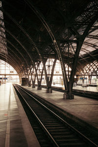 Railroad station platform