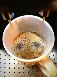 Close-up of coffee on table