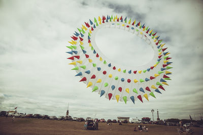 Colorful balloons in the sky