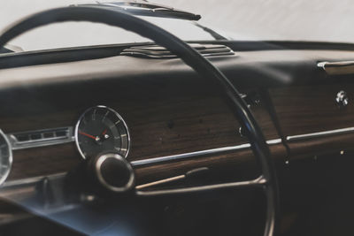 Close-up of vintage car